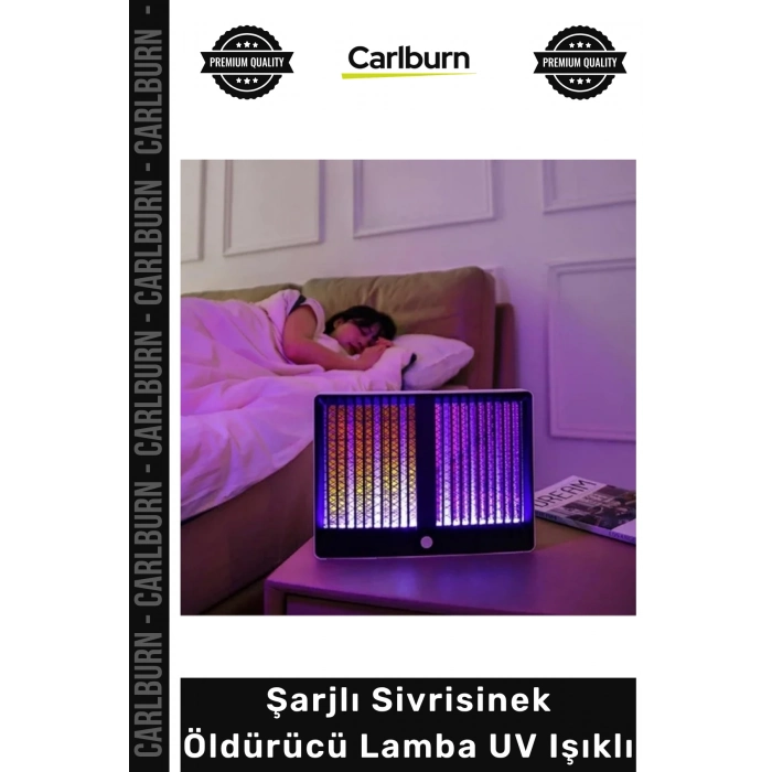 Sessiz Kimyasalsız Taşınabilir Güçlü Haşere Kovma Kamp Ev Şarjlı Sivrisinek Öldürücü Lamba UV Işıklı