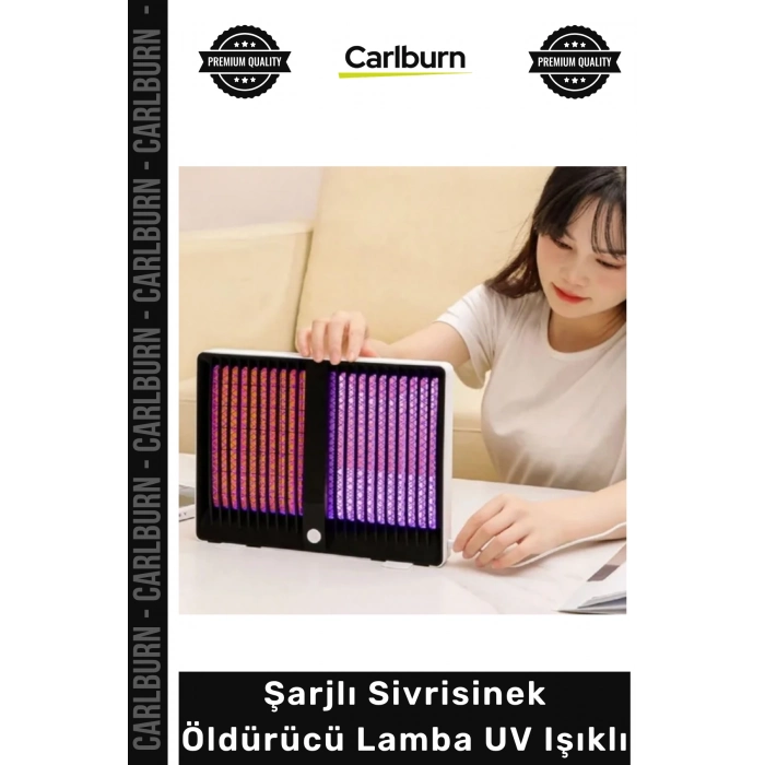 Sessiz Kimyasalsız Taşınabilir Güçlü Haşere Kovma Kamp Ev Şarjlı Sivrisinek Öldürücü Lamba UV Işıklı