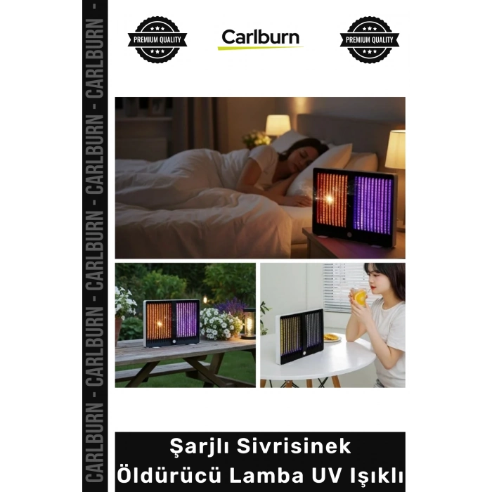 Sessiz Kimyasalsız Taşınabilir Güçlü Haşere Kovma Kamp Ev Şarjlı Sivrisinek Öldürücü Lamba UV Işıklı