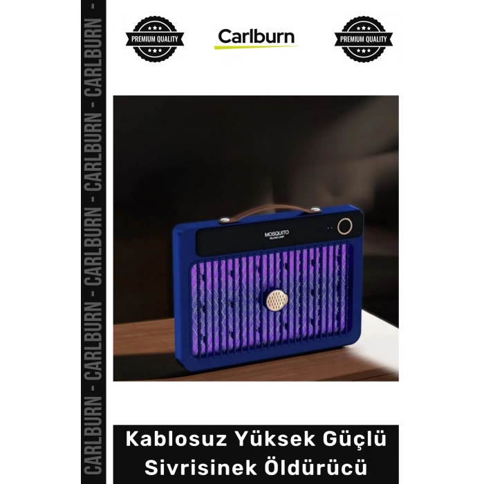 #CızbızSineklik UV Işıklı 4000mAh Şarj Edilebilir Kablosuz Yüksek Güçlü Elektrikli Sivrisinek Öldürücü