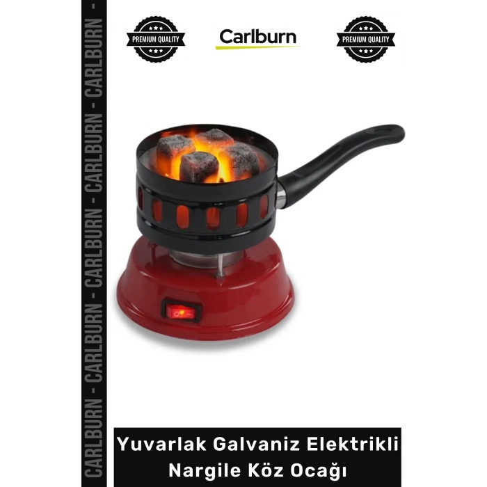 #KömürOcağı Rezistanslı Hızlı Isıtıcı Kömür Yakıcı Yuvarlak Galvaniz Elektrikli Nargile Köz Ocağı