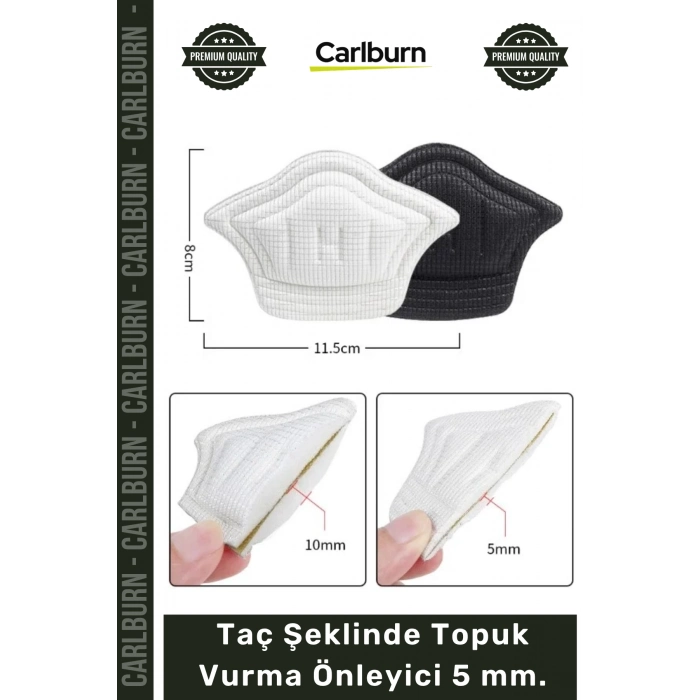 #AyakBakımı Ayakkabı Arkası Koruyucu Konfor Pedi Siyah Ten Renk Taç Şeklinde Topuk Vurma Önleyici 5mm
