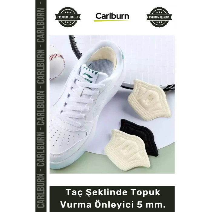 #AyakBakımı Ayakkabı Arkası Koruyucu Konfor Pedi Siyah Ten Renk Taç Şeklinde Topuk Vurma Önleyici 5mm