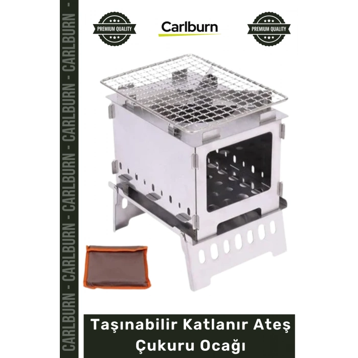#AteşÇukuru Kamp Piknik Bahçe Barbekü Odun Yakma Aparatı Taşınabilir Katlanır Ateş Çukuru Ocağı