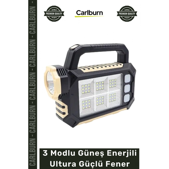 #Fener Kamp Av Dağcılık Su Geçirmez Şarj Edilebilir 3 Modlu Güneş Enerjili Ultura Güçlü Fener