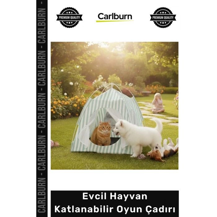 Özel Üretim Kedi Köpek Taşınabilir Konforlu Fileli Pratik Evcil Hayvan Katlanabilir Oyun Çadırı