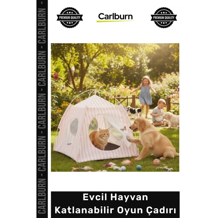 Özel Üretim Kedi Köpek Taşınabilir Konforlu Fileli Pratik Evcil Hayvan Katlanabilir Oyun Çadırı