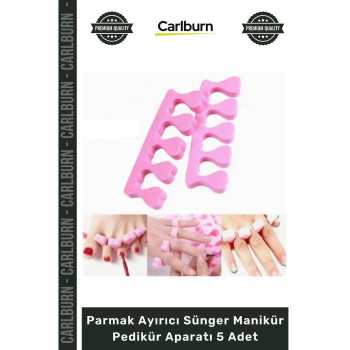 Özel Üretim Profesyonel Kaliteli Yumuşak Renkli Parmak Ayırıcı Sünger Manikür Pedikür Aparatı 5 Adet