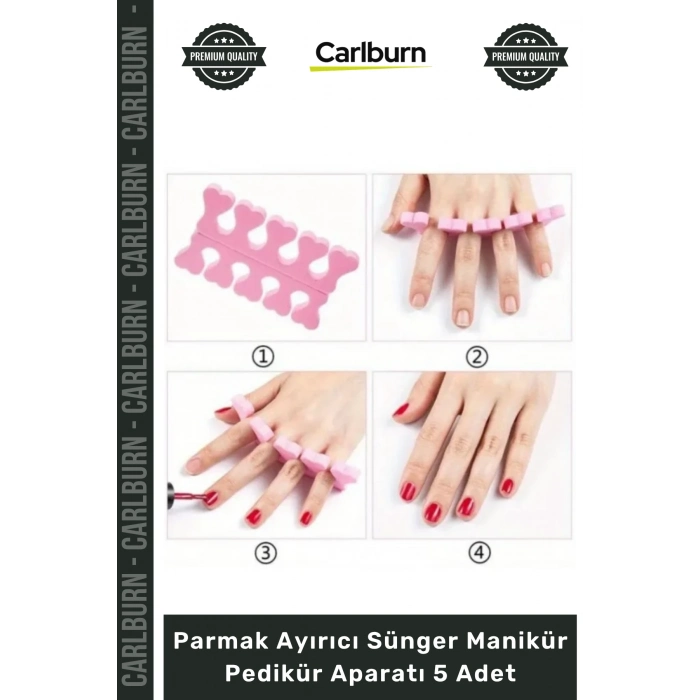 Özel Üretim Profesyonel Kaliteli Yumuşak Renkli Parmak Ayırıcı Sünger Manikür Pedikür Aparatı 5 Adet