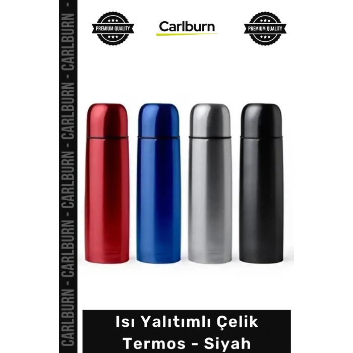 #Termos Paslanmaz Isı Yalıtımlı Sızdırmaz Dayanıklı Şık Modern Taşınabilir Çelik Termos Siyah