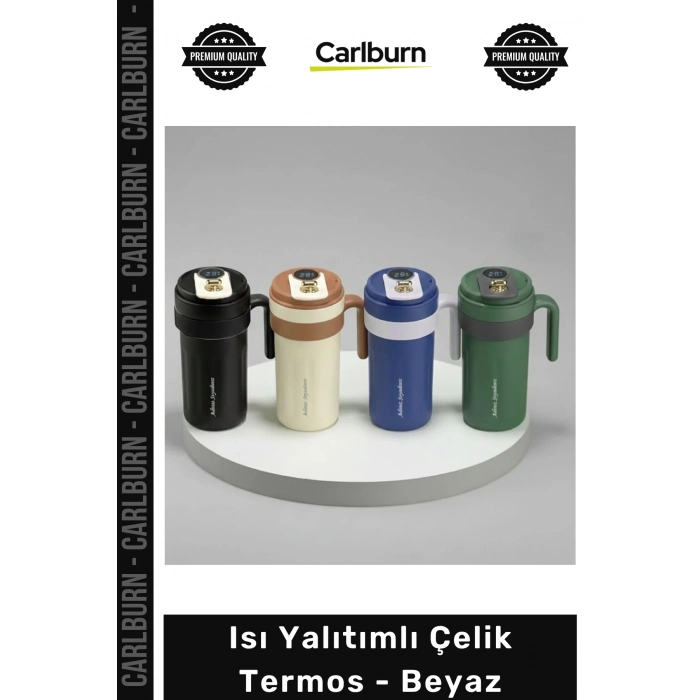 #Termos Piknik Kamp Plaj Seyahat Sızdırmaz Isı Yalıtımlı Paslanmaz Kaliteli Uzun Ömürlü Modern Şık Çelik Termos Beyaz