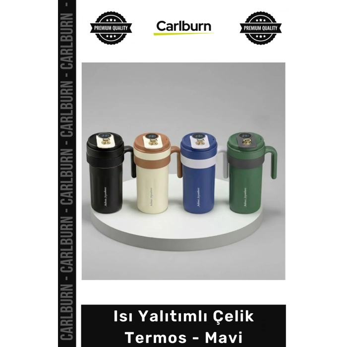 #Termos Piknik Kamp Plaj Seyahat Sızdırmaz Isı Yalıtımlı Paslanmaz Kaliteli Uzun Ömürlü Modern Şık Çelik Termos Mavi