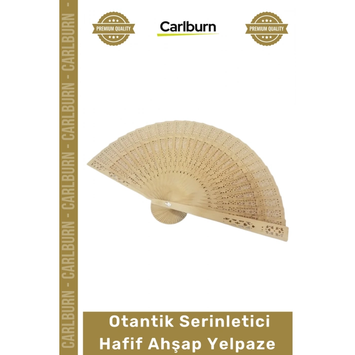 #Yelpaze Doğal El Yapımı Kaliteli Şık Tasarım Hediyelik Otantik Serinletici Hafif Ahşap Yelpaze - 1 Adet