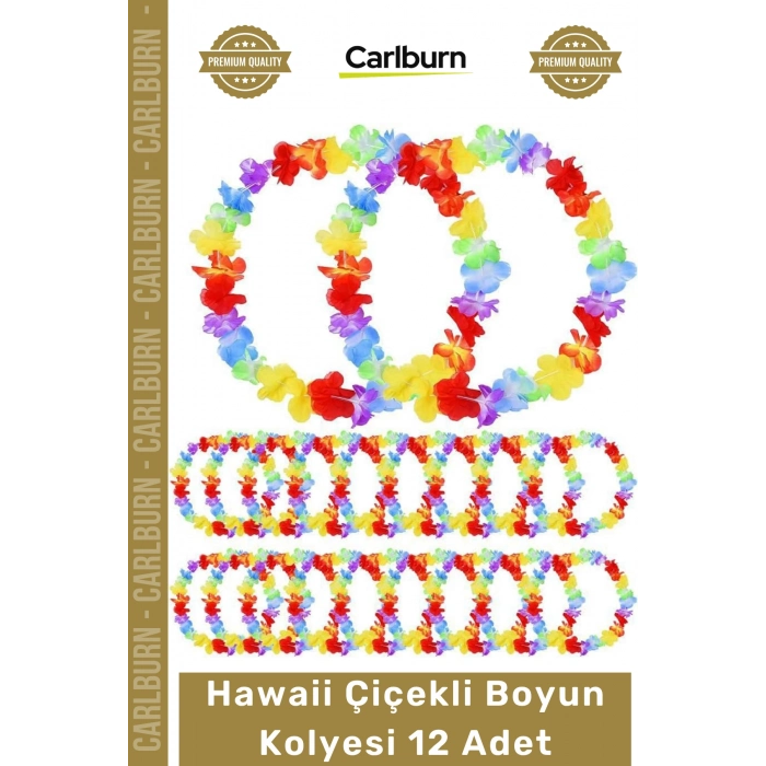 Özel Üretim Tropikal Parti Malzemesi Renkli Aksesuar Seti Yaz Hawaii Çiçekli Boyun Kolyesi 12 Adet