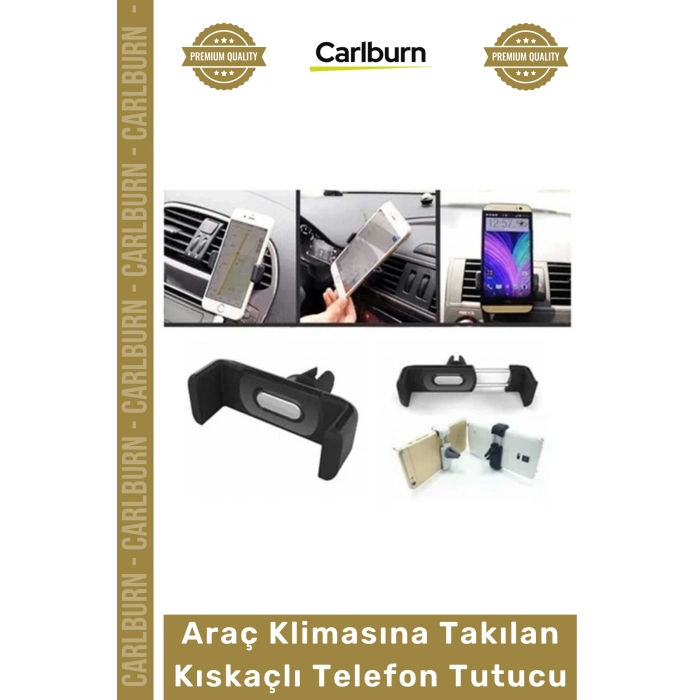 #TelefonTutacağı Havalandırma Izgarası Uyumlu 360 Döner Araç Klimasına Takılan Kıskaçlı Telefon Tutucu