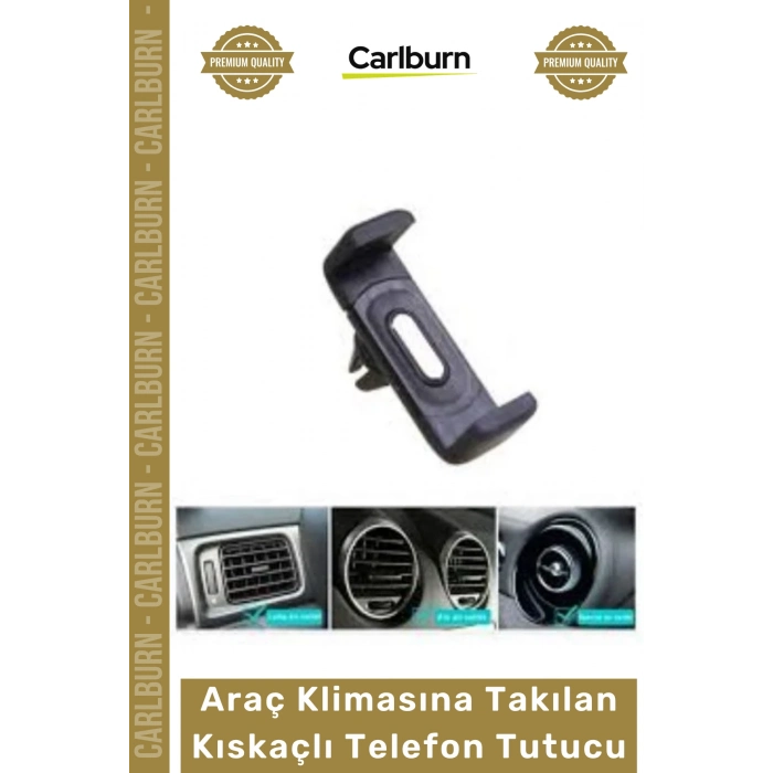 #TelefonTutacağı Havalandırma Izgarası Uyumlu 360 Döner Araç Klimasına Takılan Kıskaçlı Telefon Tutucu