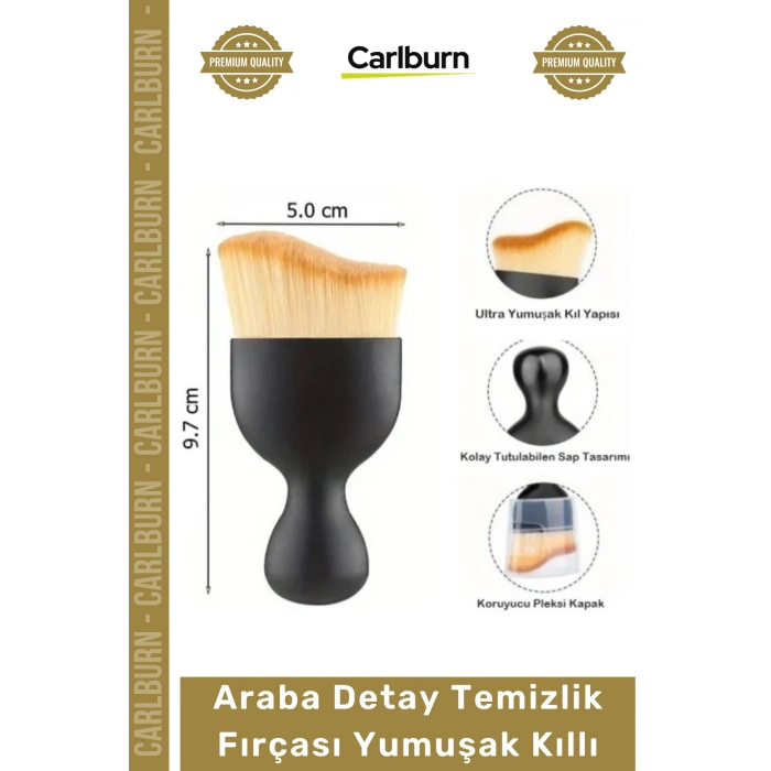 #DetayFırça Ultra Hassas Çizmez Ergonomik Pleksi Kutulu Araba Detay Temizlik Fırçası Yumuşak Kıllı