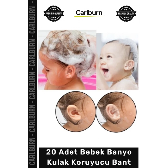 Özel Üretim Su Geçirmez Şeffaf Yumuşak Yapışkanlı Kulak Bandı 20 Adet Bebek Banyo Kulak Koruyucu Bant