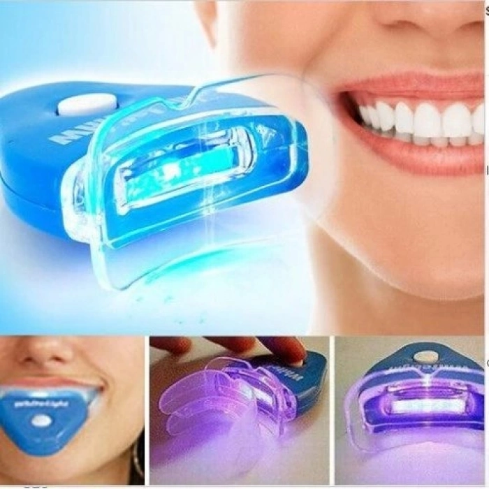 Özel Üretim Profesyonel Ev Tipi Diş Beyazlatma Seti Leke Giderici Işıklı Bakım White Light Beyazlatı
