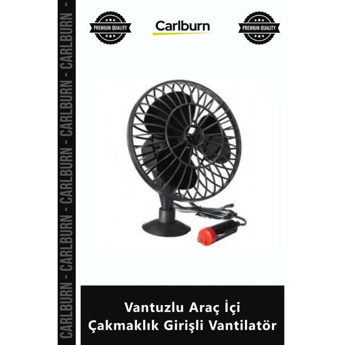 Özel Üretim 12V Güçlü Oto Fan Sessiz Ayarlı Pratik Vantuzlu Araç İçi Çakmaklık Girişli Vantilatör