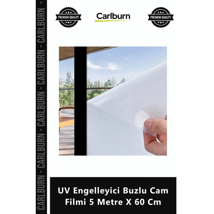 Özel Üretim Kaliteli Gizlilik Sağlayan Kaplama UV Engelleyici Buzlu Cam Filmi 5 Metre X 60 Cm