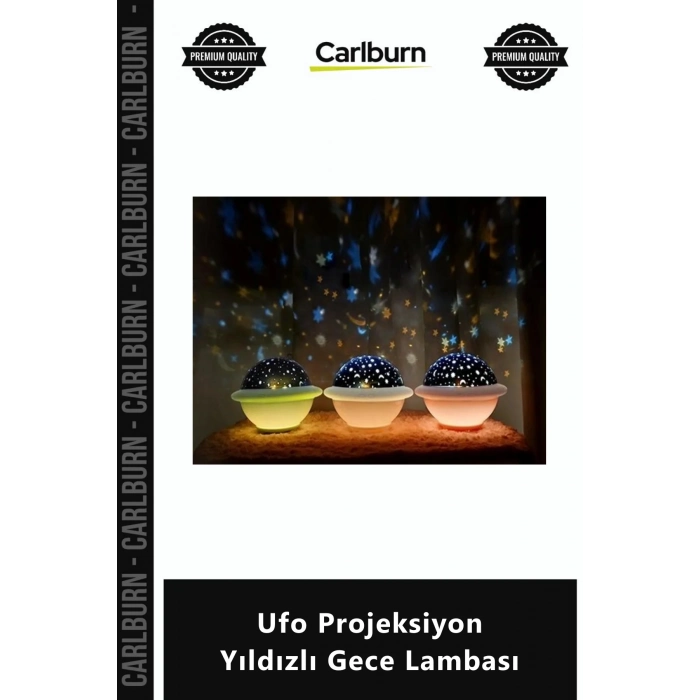 Özel Üretim Çocuk Bebek Odası Dekoratif Pilli Usb Tavanda Yıldız Ufo Projeksiyon Yıldızlı Gece Lamba