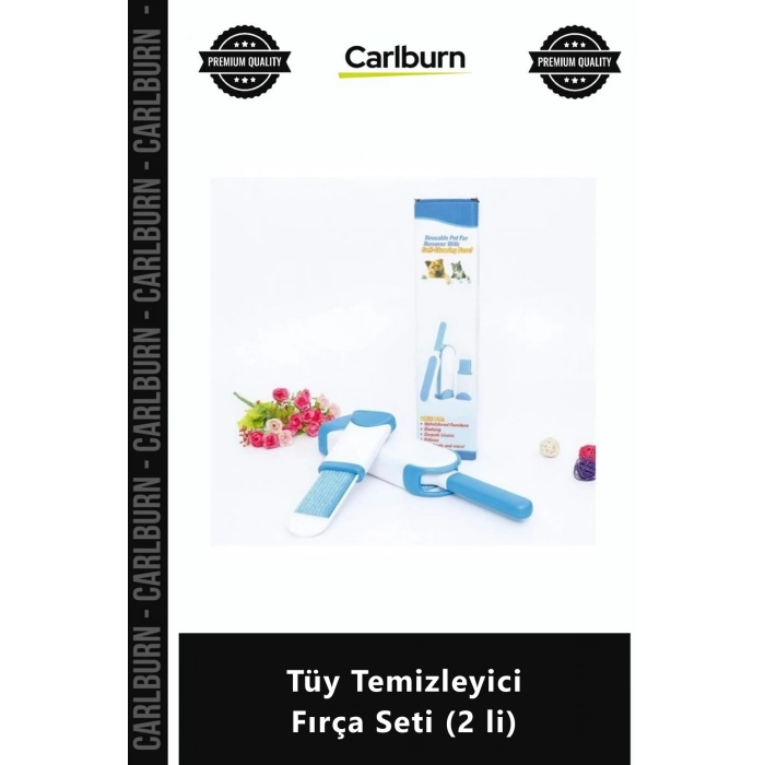 Özel Üretim Kedi Köpek Tüy Toplama Aparatı Pratik Temizleme Standlı Tüy Temizleyici Fırça Seti 2 li