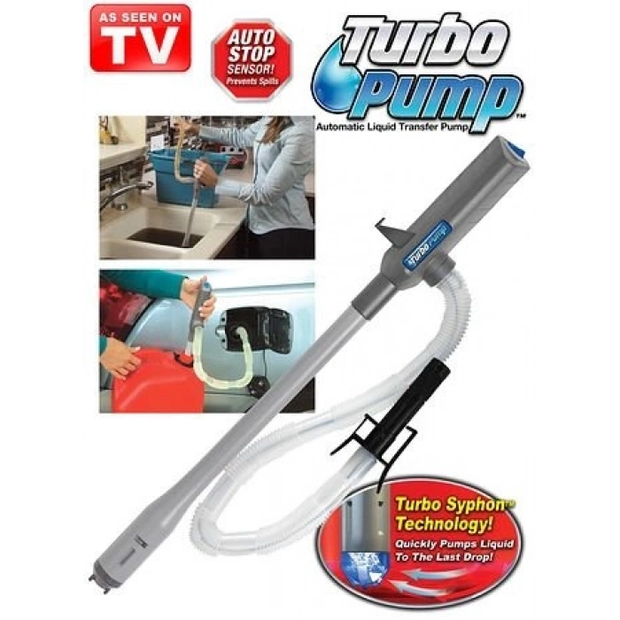 Özel Üretim Otomatik Kablosuz Akülü Sifonlu Güçlü Emişli Turbo Pump Portatif Sıvı Aktarım Pompası