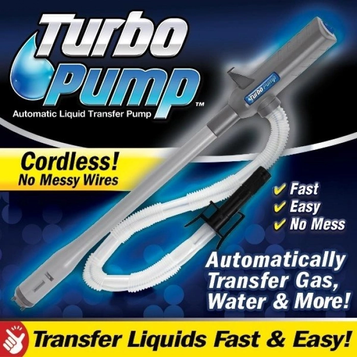 Özel Üretim Otomatik Kablosuz Akülü Sifonlu Güçlü Emişli Turbo Pump Portatif Sıvı Aktarım Pompası