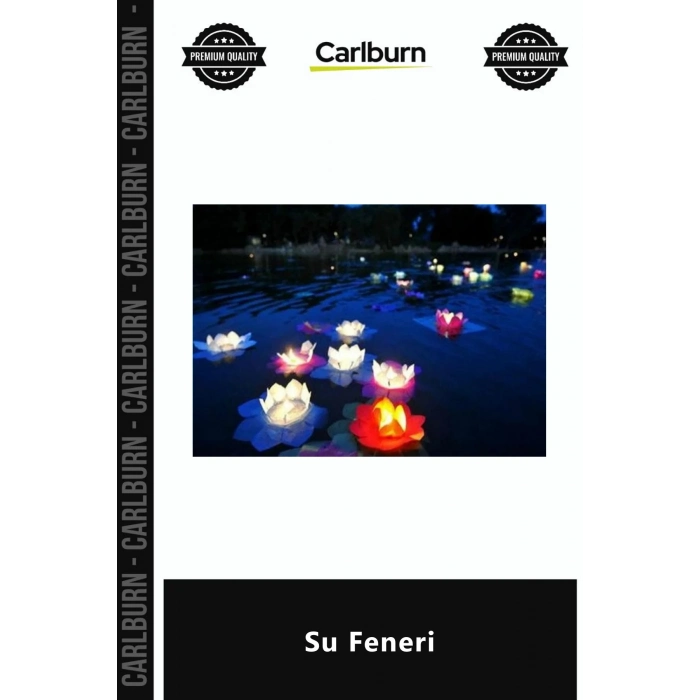 Özel Üretim Nilüfer Çiçeği Havuz Başı Organizasyon Düğün Festival Dilek Mumlu Dekoratif Su Feneri