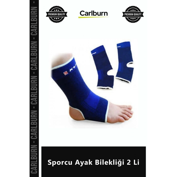 Özel Üretim Esnek Kumaş Terletmez Unisize Destekleyici Koruyucu Bandaj Sporcu Ayak Bilekliği 2 Li