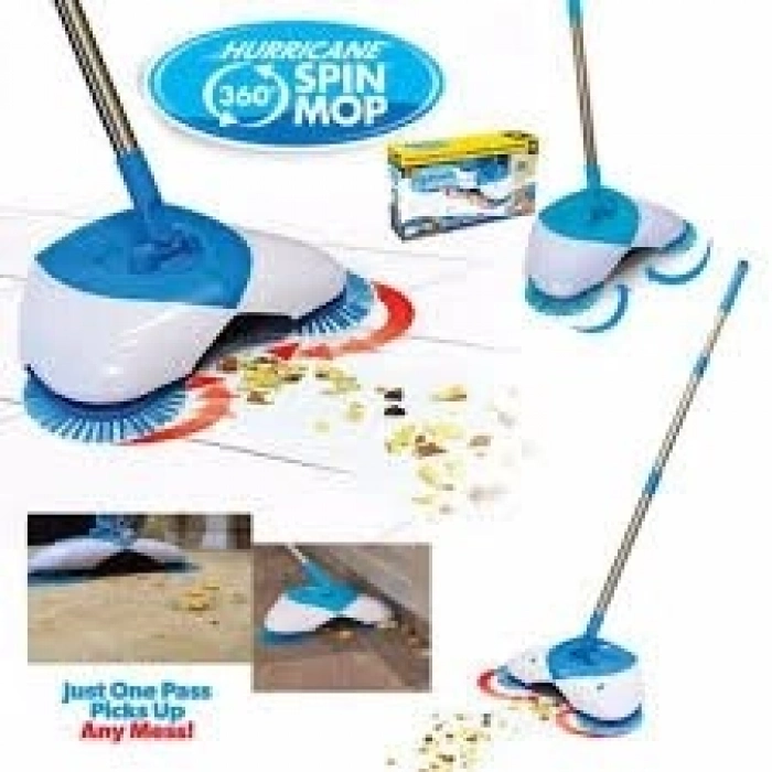 Özel Üretim Şarjsız Elektriksiz Gürültüsüz Pratik Gırgır Manuel Mekanik Spin Broom Dikey Süpürge