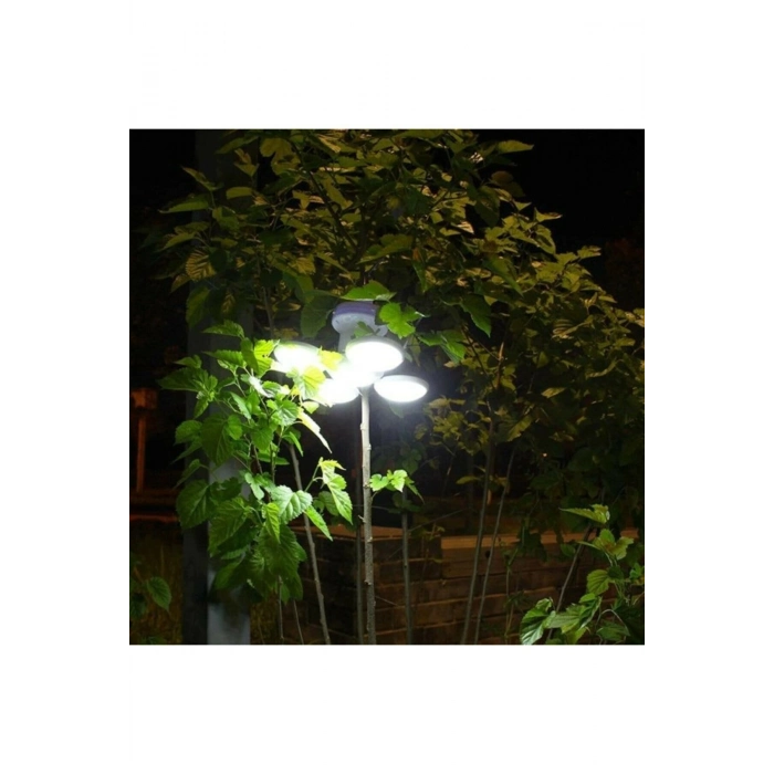 Özel Üretim Solar Güneş Enerji Usb Sarjlı 5 Kanatlı Bahçe Aydınlatma Led Askılı Pratik Kamp Lamba