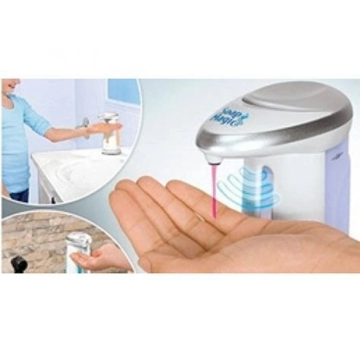 Özel Üretim Otomatik Hijyenik Temassız Kızılötesi Mutfak Banyo Soap Magic Sensörlü Sabunluk Dezenfek