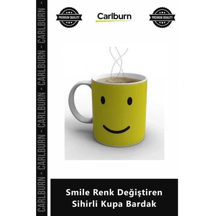 Özel Üretim Tasarım Hediyelik Ofis Dekoratif Sıcak Su Hassas Smile Renk ğiştiren Sihirli Kupa Bardak