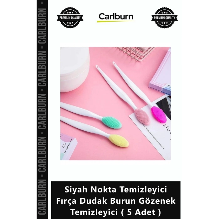 Özel Üretim Peeling Bakım Siyah Nokta Temizleyici Fırça Dudak Burun Gözenek Temizleyici 5 Adet