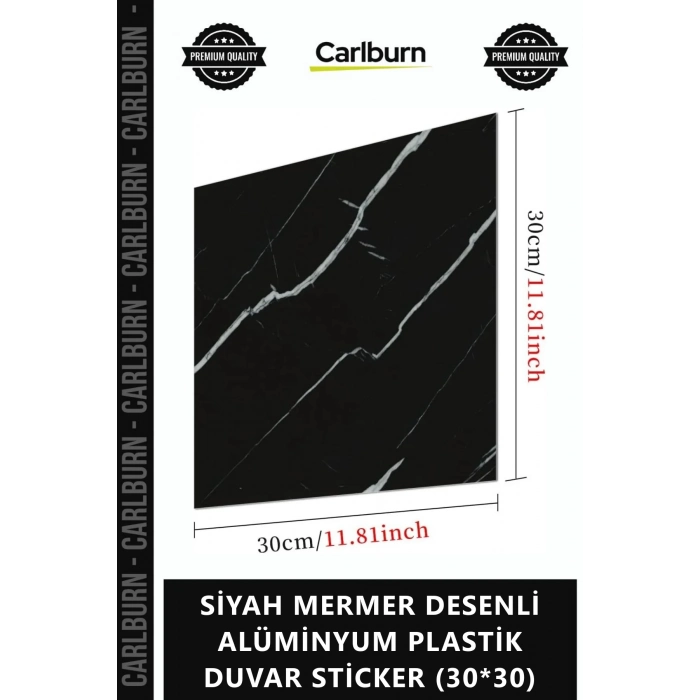 #Sticker 3D Panel Isıya Dayanıklı Mutfak SİYAH MERMER DESENLİ ALÜMİNYUM PLASTİK DUVAR STİCKER