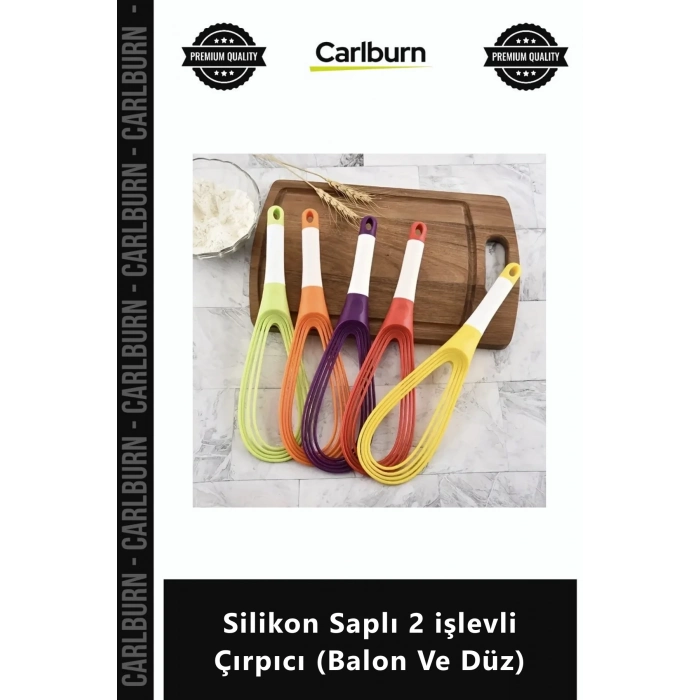 #Çırpıcı Katlanabilir Profesyonel Mutfak Pratik Silikon Saplı 2 işlevli Çırpıcı Balon Düz