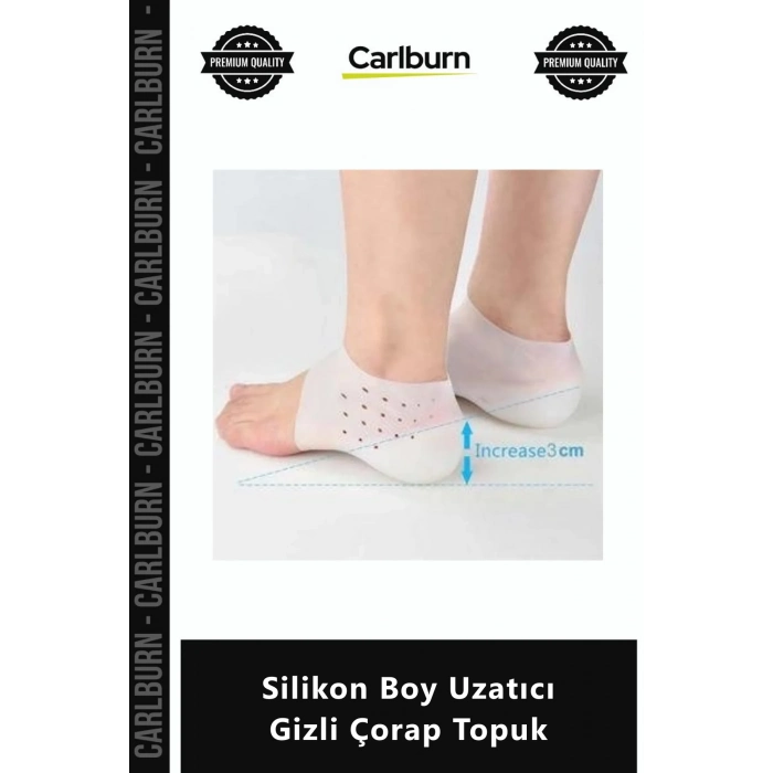 Özel Üretim 5 Cm Boy Uzatan Esnek Ortopedik Konforlu Tabanlık Silikon Boy Uzatıcı Gizli Çorap Topuk