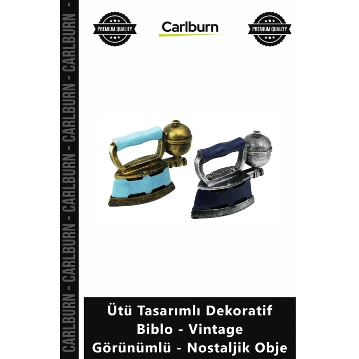 Özel Üretim Retro Antika Masa Üstü Ütü Tasarımlı Dekoratif Biblo Vintage Görünümlü Nostaljik Obje