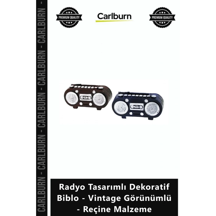 Özel Üretim Nostaljik Retro Radyo Tasarımlı Dekoratif Biblo Vintage Görünümlü Reçine Malzeme