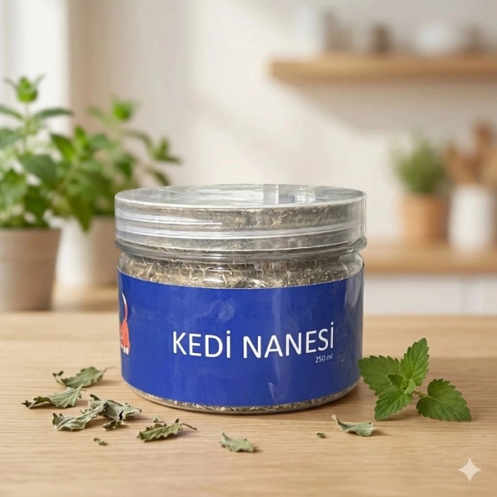Özel Üretim Saf Etkili Rahatlatıcı Doğal Kedi Nanesi Catnip 250 ml Kavanoz Eğlenceli Doğal