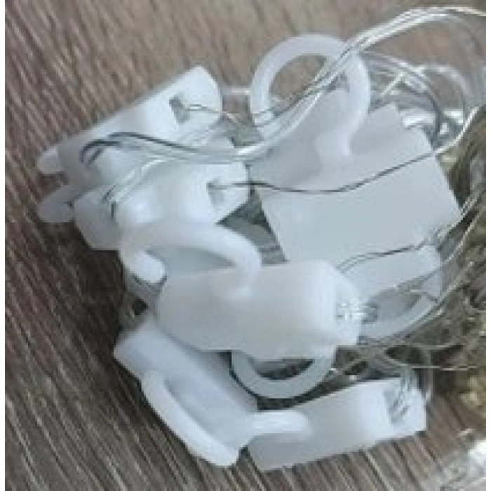 Özel Üretim Plastik Kancalı Dekoratif Düğün Organizasyon Günışığı Kaliteli 32 Perde Led Sarı Işık