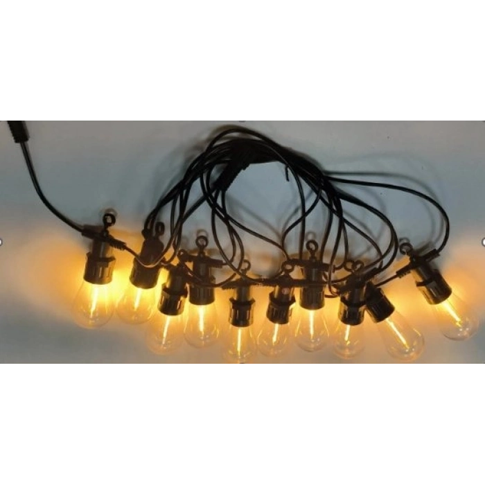 Özel Üretim Dekoratif Şık Kaliteli Dayanıklı Bahçe Ev Süsleme 5m 10 Led Fişli Gün Işığı MZ1622