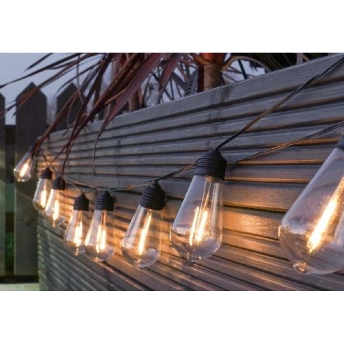 Özel Üretim 8 Fonksiyonlu Solar Panelli Bahçe Aydınlatma Dekor 45m 10 Led Gün Işığı Solar MZ3005