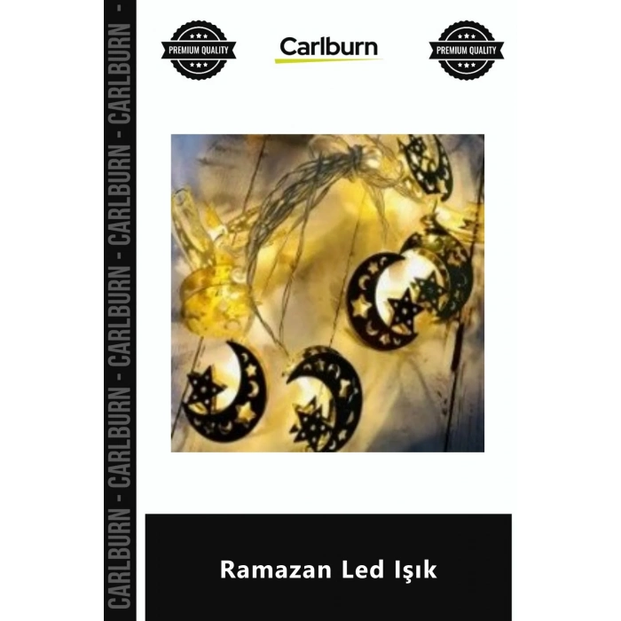 Özel Üretim Gün Işığı Pilli Dekoratif Şık Tasarım 2 Metre 10 Led 2 Kademeli Modern Ramazan Led Işık