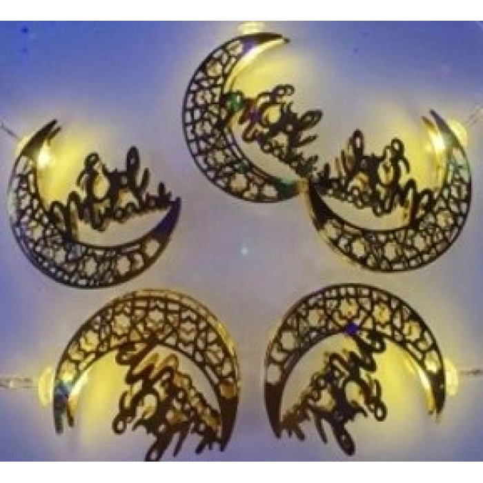 Özel Üretim Gün Işığı 2 Kademeli 2M 10 Led Pilli Dekoratif Süsleme Şık Ramazan Led Işık MZ3018