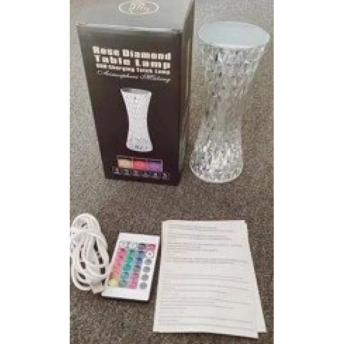 Özel Üretim RGB Uzaktan Kumandalı 16 Renk Şarjlı USB Dekoratif Gece Led Masa Lambası LTHXMY004