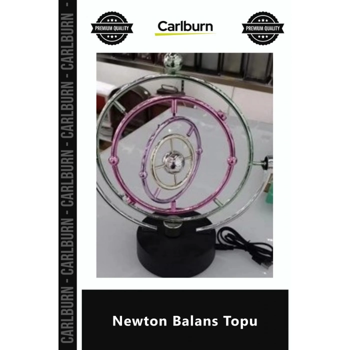 Özel Üretim Masaüstü Dekoratif Usb Pilli Hareketli Fizik Denge Momentum Metal Newton Balans Topu