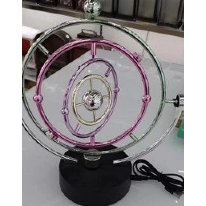 Özel Üretim Masaüstü Dekoratif Usb Pilli Hareketli Fizik Denge Momentum Metal Newton Balans Topu